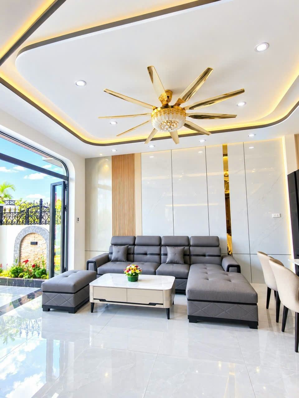 Nhà mới 1 trệt 1 lầu Phú Ân Nam 4, Diên An 71,7m² ngang 5,6m, 3PN, có hoàn… – ảnh 4