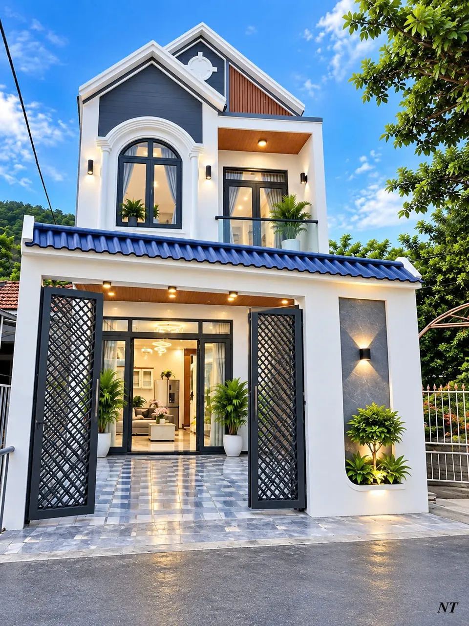Nhà 2 tầng 88m² ngang 5,5m full nội thất, view cánh đồng, sổ riêng 2026 – Diên An