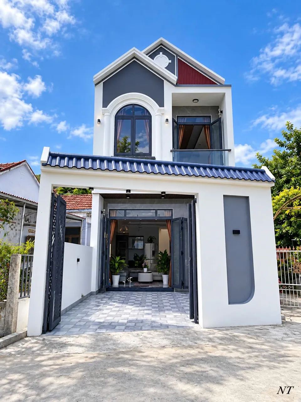 Nhà 2 tầng 88m² ngang 5,5m full nội thất, view cánh đồng, sổ riêng 2026 – Diên… – ảnh 2