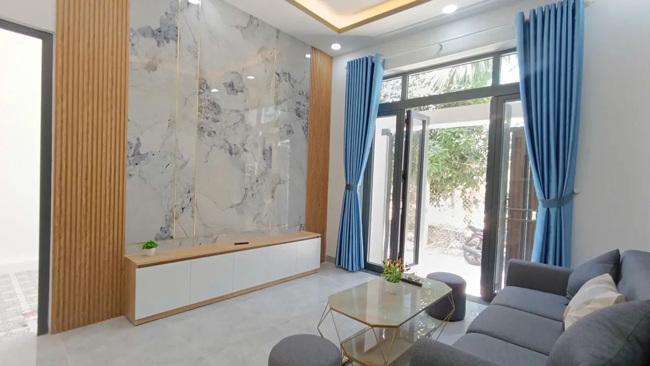 Nhà mới 1 trệt 1 lầu 60,3m² full thổ cư, ngang 6,5m, sổ riêng – Diên Lạc – ảnh 1