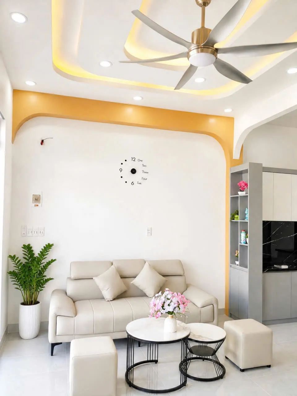 Nhà 1 trệt 1 lầu 77m² sân ô tô, 3PN 2WC, sổ hồng riêng – Diên Phú – ảnh 5