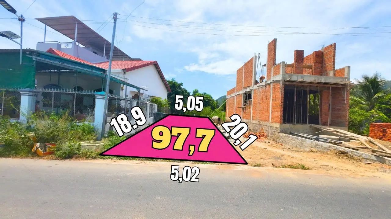 Đất mặt tiền Huỳnh Thúc Kháng 97,7m² full thổ cư, sổ riêng 2026 – Diên An – ảnh 1