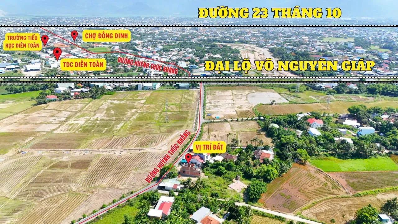 Đất mặt tiền Huỳnh Thúc Kháng 97,7m² full thổ cư, sổ riêng 2026 – Diên An – ảnh 3