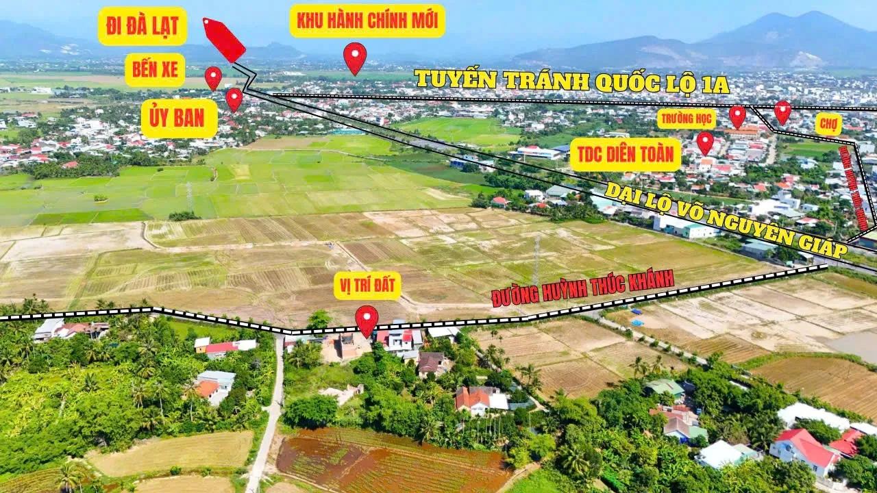 Đất mặt tiền Huỳnh Thúc Kháng 97,7m² full thổ cư, sổ riêng 2026 – Diên An – ảnh 4